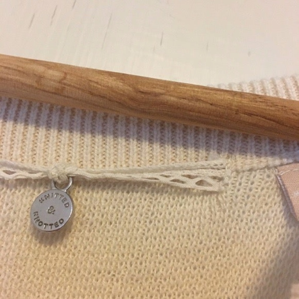 Anthro Knitted & Knotted cold shoulder sweater - Picture 5 of 6